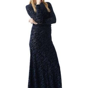 Ganni Velvet Maxi Dress - NWT, Size 10